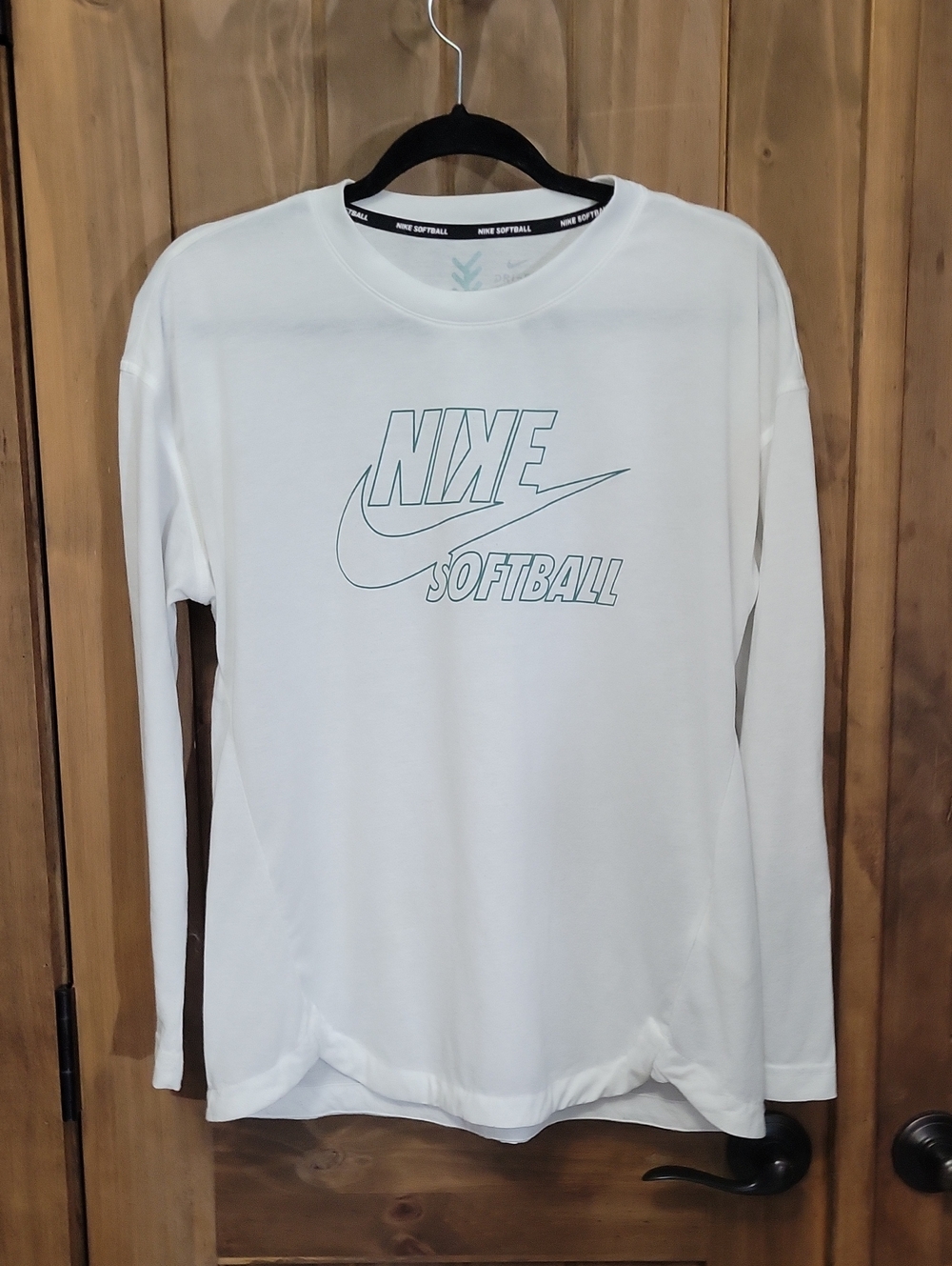 Nike Softball White Long Sleeve Tee